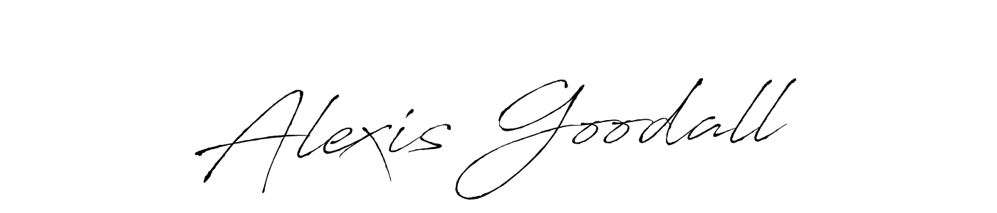 Alexis Goodall stylish signature style. Best Handwritten Sign (Antro_Vectra) for my name. Handwritten Signature Collection Ideas for my name Alexis Goodall. Alexis Goodall signature style 6 images and pictures png