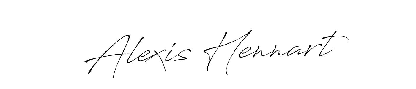 Alexis Hennart stylish signature style. Best Handwritten Sign (Antro_Vectra) for my name. Handwritten Signature Collection Ideas for my name Alexis Hennart. Alexis Hennart signature style 6 images and pictures png