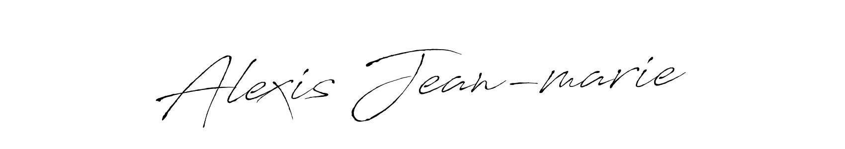 How to make Alexis Jean-marie name signature. Use Antro_Vectra style for creating short signs online. This is the latest handwritten sign. Alexis Jean-marie signature style 6 images and pictures png