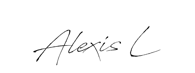 You should practise on your own different ways (Antro_Vectra) to write your name (Alexis L) in signature. don't let someone else do it for you. Alexis L signature style 6 images and pictures png