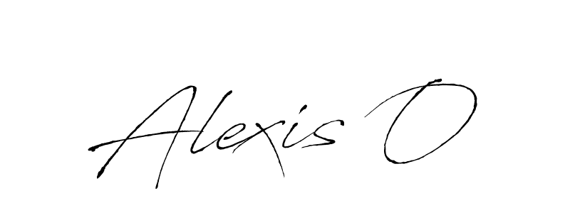 Use a signature maker to create a handwritten signature online. With this signature software, you can design (Antro_Vectra) your own signature for name Alexis O. Alexis O signature style 6 images and pictures png