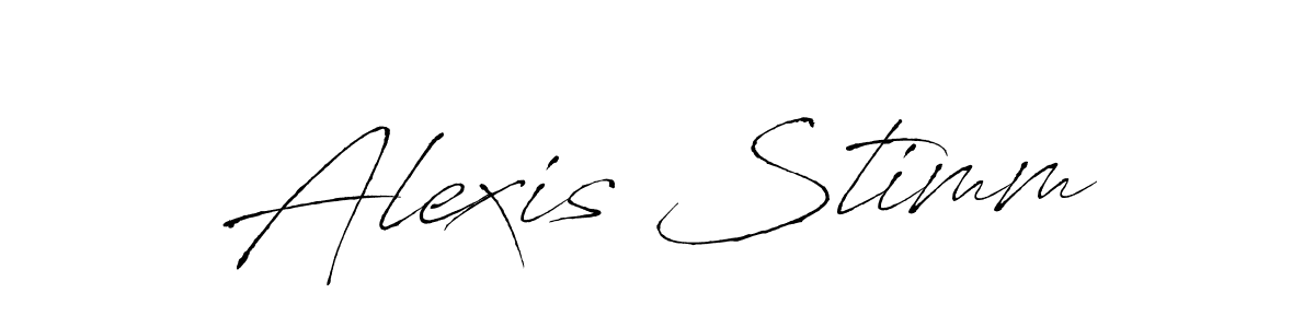 Create a beautiful signature design for name Alexis Stimm. With this signature (Antro_Vectra) fonts, you can make a handwritten signature for free. Alexis Stimm signature style 6 images and pictures png