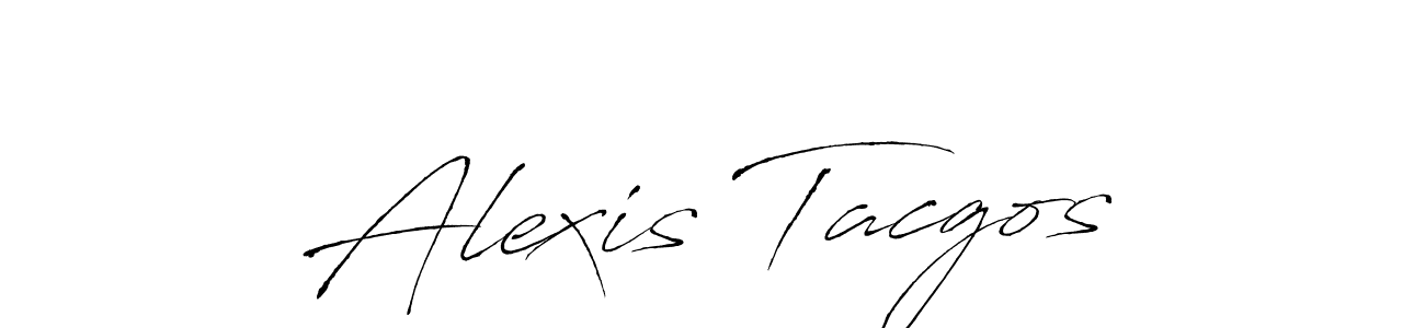 Alexis Tacgos stylish signature style. Best Handwritten Sign (Antro_Vectra) for my name. Handwritten Signature Collection Ideas for my name Alexis Tacgos. Alexis Tacgos signature style 6 images and pictures png