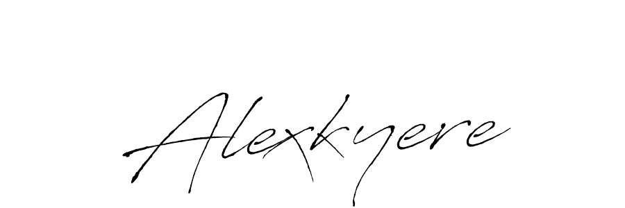 Design your own signature with our free online signature maker. With this signature software, you can create a handwritten (Antro_Vectra) signature for name Alexkyere. Alexkyere signature style 6 images and pictures png