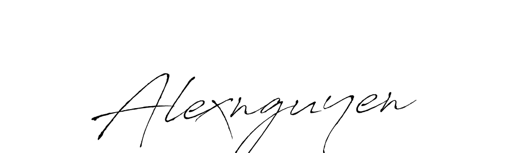 Create a beautiful signature design for name Alexnguyen. With this signature (Antro_Vectra) fonts, you can make a handwritten signature for free. Alexnguyen signature style 6 images and pictures png