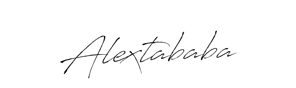 Use a signature maker to create a handwritten signature online. With this signature software, you can design (Antro_Vectra) your own signature for name Alextababa. Alextababa signature style 6 images and pictures png
