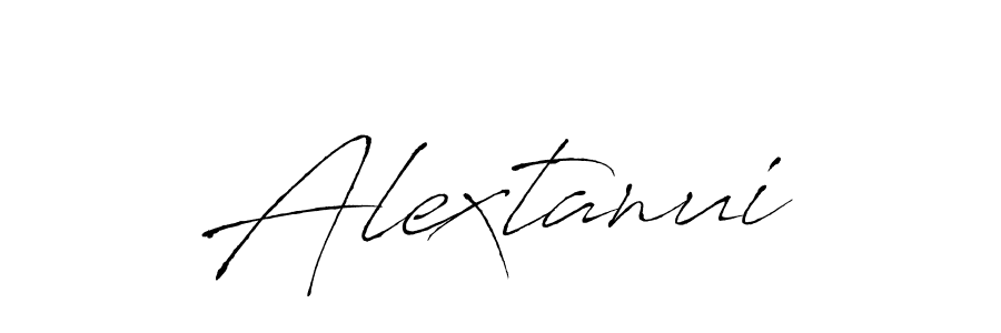 Make a beautiful signature design for name Alextanui. With this signature (Antro_Vectra) style, you can create a handwritten signature for free. Alextanui signature style 6 images and pictures png