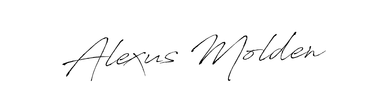 Design your own signature with our free online signature maker. With this signature software, you can create a handwritten (Antro_Vectra) signature for name Alexus Molden. Alexus Molden signature style 6 images and pictures png