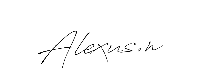 Create a beautiful signature design for name Alexus.n. With this signature (Antro_Vectra) fonts, you can make a handwritten signature for free. Alexus.n signature style 6 images and pictures png