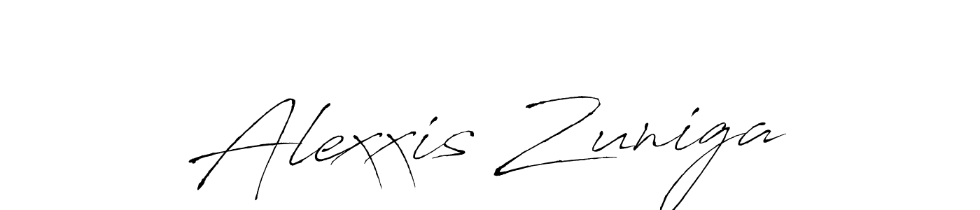 Also You can easily find your signature by using the search form. We will create Alexxis Zuniga name handwritten signature images for you free of cost using Antro_Vectra sign style. Alexxis Zuniga signature style 6 images and pictures png