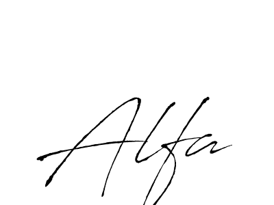 You should practise on your own different ways (Antro_Vectra) to write your name (Alfa) in signature. don't let someone else do it for you. Alfa signature style 6 images and pictures png