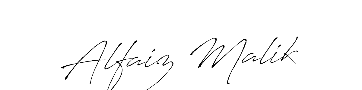 How to make Alfaiz Malik name signature. Use Antro_Vectra style for creating short signs online. This is the latest handwritten sign. Alfaiz Malik signature style 6 images and pictures png