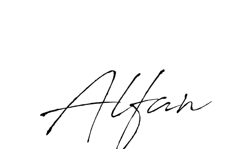 How to make Alfan name signature. Use Antro_Vectra style for creating short signs online. This is the latest handwritten sign. Alfan signature style 6 images and pictures png