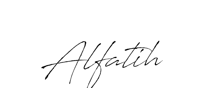 Alfatih stylish signature style. Best Handwritten Sign (Antro_Vectra) for my name. Handwritten Signature Collection Ideas for my name Alfatih. Alfatih signature style 6 images and pictures png