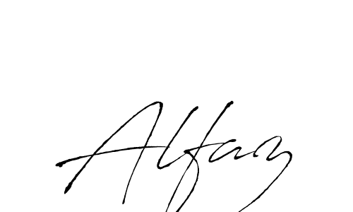 Design your own signature with our free online signature maker. With this signature software, you can create a handwritten (Antro_Vectra) signature for name Alfaz. Alfaz signature style 6 images and pictures png