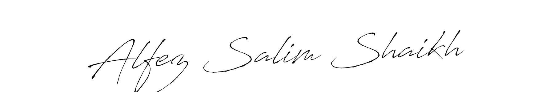 Use a signature maker to create a handwritten signature online. With this signature software, you can design (Antro_Vectra) your own signature for name Alfez Salim Shaikh. Alfez Salim Shaikh signature style 6 images and pictures png