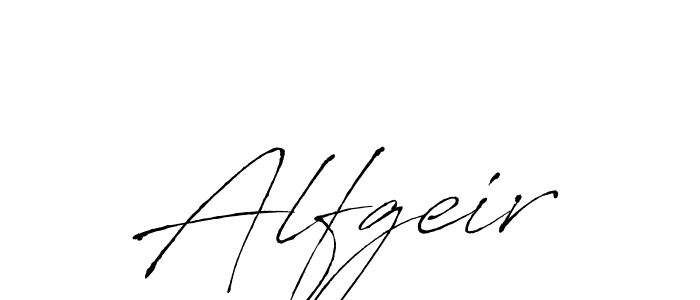 Create a beautiful signature design for name Alfgeir. With this signature (Antro_Vectra) fonts, you can make a handwritten signature for free. Alfgeir signature style 6 images and pictures png