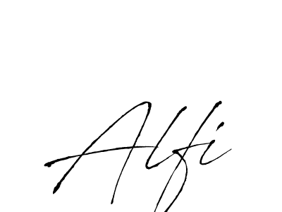 Antro_Vectra is a professional signature style that is perfect for those who want to add a touch of class to their signature. It is also a great choice for those who want to make their signature more unique. Get Alfi name to fancy signature for free. Alfi signature style 6 images and pictures png