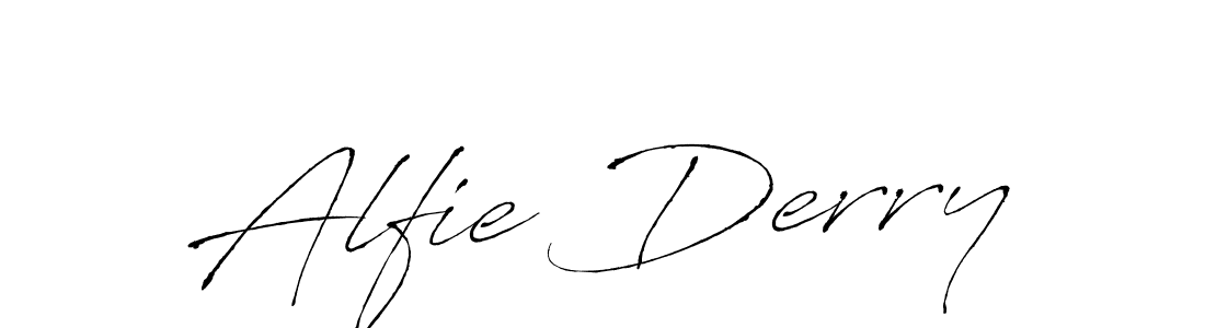 Make a beautiful signature design for name Alfie Derry. With this signature (Antro_Vectra) style, you can create a handwritten signature for free. Alfie Derry signature style 6 images and pictures png