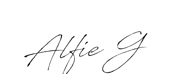 Also You can easily find your signature by using the search form. We will create Alfie G name handwritten signature images for you free of cost using Antro_Vectra sign style. Alfie G signature style 6 images and pictures png