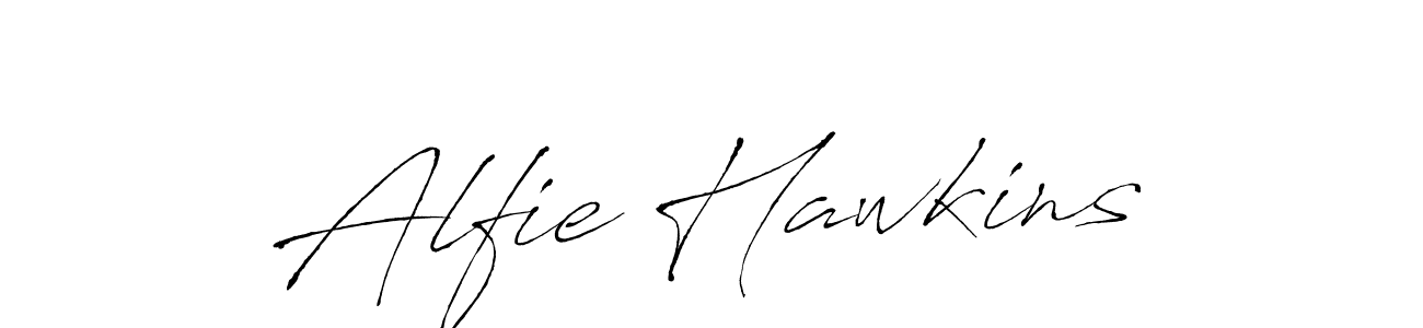 Use a signature maker to create a handwritten signature online. With this signature software, you can design (Antro_Vectra) your own signature for name Alfie Hawkins. Alfie Hawkins signature style 6 images and pictures png