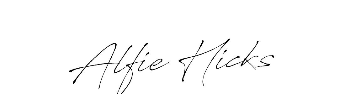 Similarly Antro_Vectra is the best handwritten signature design. Signature creator online .You can use it as an online autograph creator for name Alfie Hicks. Alfie Hicks signature style 6 images and pictures png