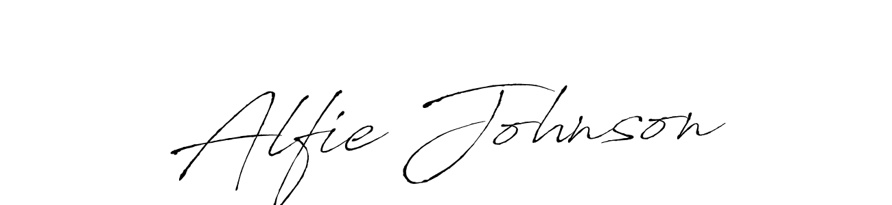 You should practise on your own different ways (Antro_Vectra) to write your name (Alfie Johnson) in signature. don't let someone else do it for you. Alfie Johnson signature style 6 images and pictures png