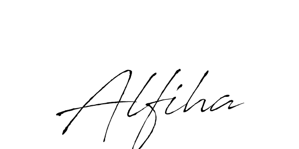 Create a beautiful signature design for name Alfiha. With this signature (Antro_Vectra) fonts, you can make a handwritten signature for free. Alfiha signature style 6 images and pictures png