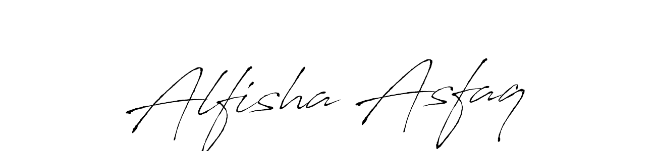 How to make Alfisha Asfaq name signature. Use Antro_Vectra style for creating short signs online. This is the latest handwritten sign. Alfisha Asfaq signature style 6 images and pictures png