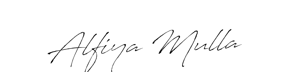 How to make Alfiya Mulla signature? Antro_Vectra is a professional autograph style. Create handwritten signature for Alfiya Mulla name. Alfiya Mulla signature style 6 images and pictures png