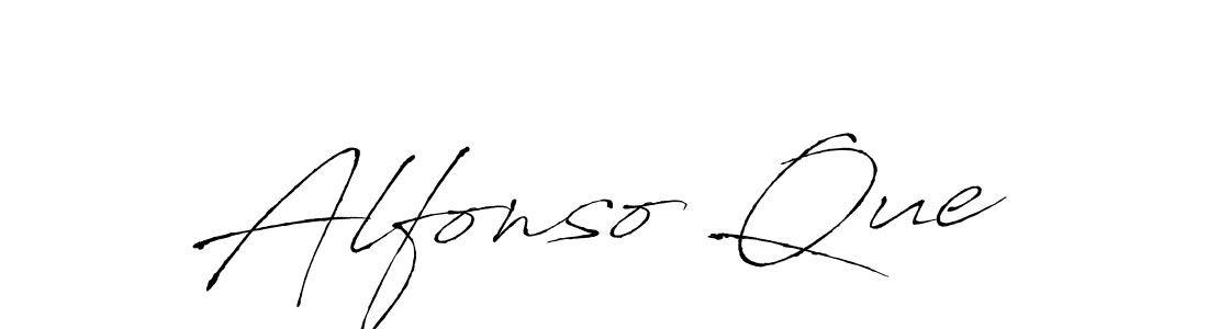 Alfonso Que stylish signature style. Best Handwritten Sign (Antro_Vectra) for my name. Handwritten Signature Collection Ideas for my name Alfonso Que. Alfonso Que signature style 6 images and pictures png