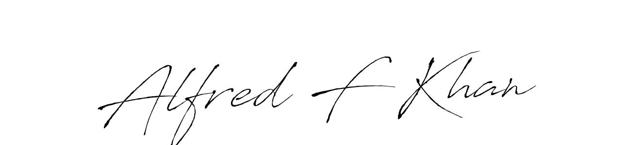 Antro_Vectra is a professional signature style that is perfect for those who want to add a touch of class to their signature. It is also a great choice for those who want to make their signature more unique. Get Alfred F Khan name to fancy signature for free. Alfred F Khan signature style 6 images and pictures png