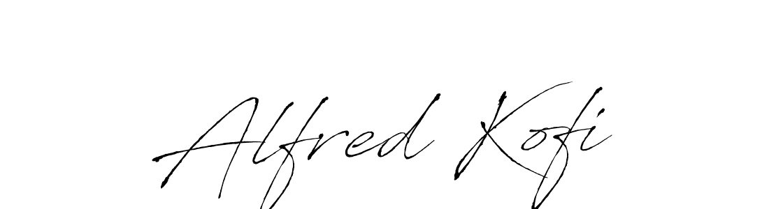 Use a signature maker to create a handwritten signature online. With this signature software, you can design (Antro_Vectra) your own signature for name Alfred Kofi. Alfred Kofi signature style 6 images and pictures png