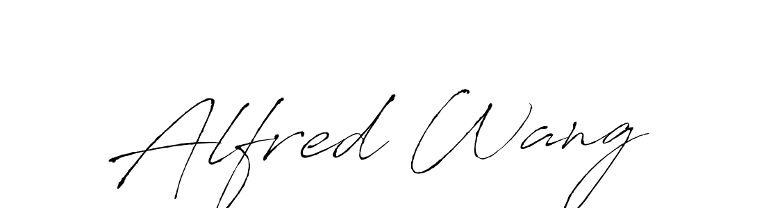 How to make Alfred Wang name signature. Use Antro_Vectra style for creating short signs online. This is the latest handwritten sign. Alfred Wang signature style 6 images and pictures png
