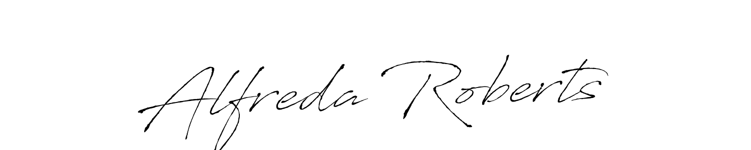 How to make Alfreda Roberts signature? Antro_Vectra is a professional autograph style. Create handwritten signature for Alfreda Roberts name. Alfreda Roberts signature style 6 images and pictures png