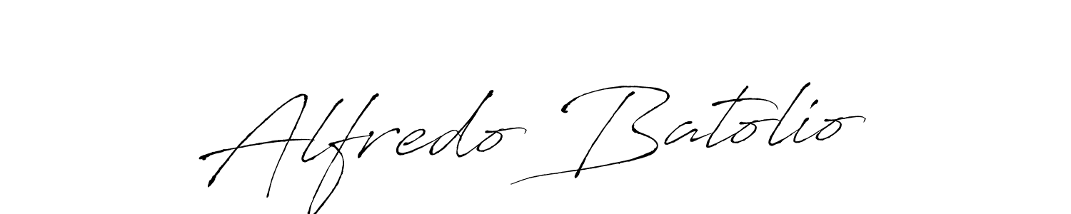 Create a beautiful signature design for name Alfredo Batolio. With this signature (Antro_Vectra) fonts, you can make a handwritten signature for free. Alfredo Batolio signature style 6 images and pictures png