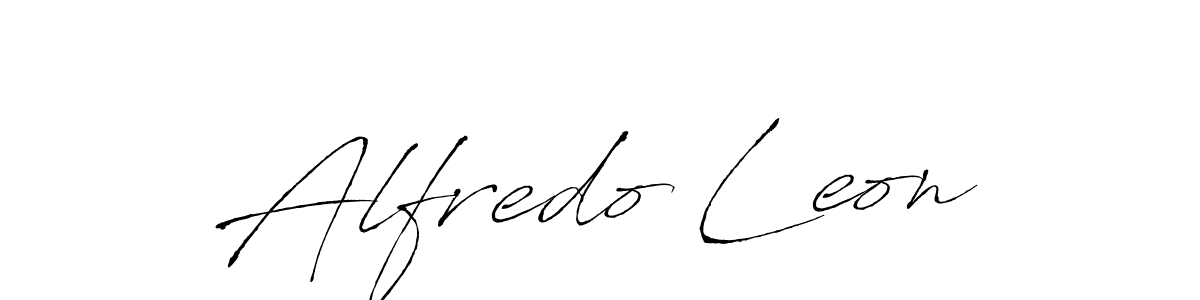 Make a beautiful signature design for name Alfredo Leon. With this signature (Antro_Vectra) style, you can create a handwritten signature for free. Alfredo Leon signature style 6 images and pictures png