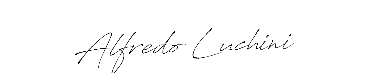 Create a beautiful signature design for name Alfredo Luchini. With this signature (Antro_Vectra) fonts, you can make a handwritten signature for free. Alfredo Luchini signature style 6 images and pictures png