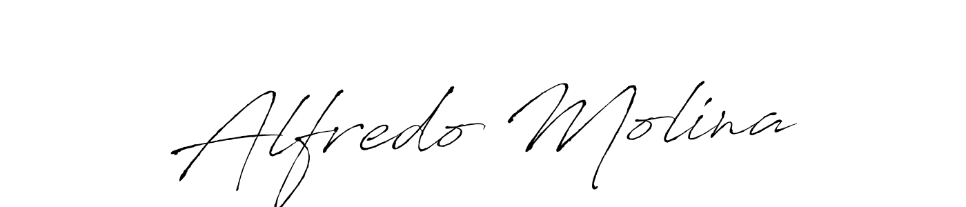 Make a beautiful signature design for name Alfredo Molina. With this signature (Antro_Vectra) style, you can create a handwritten signature for free. Alfredo Molina signature style 6 images and pictures png