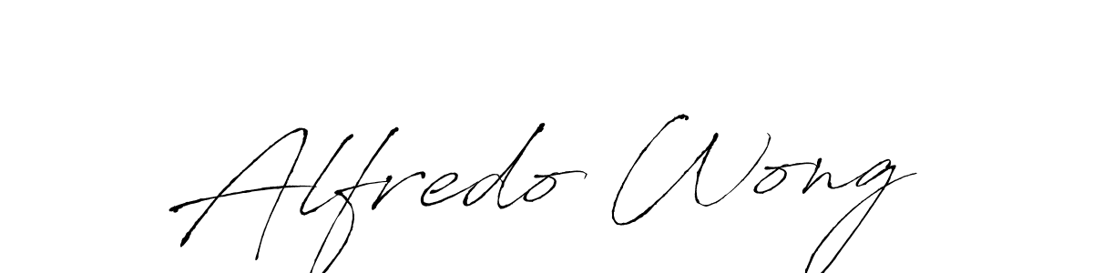 Design your own signature with our free online signature maker. With this signature software, you can create a handwritten (Antro_Vectra) signature for name Alfredo Wong. Alfredo Wong signature style 6 images and pictures png