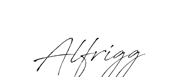 Create a beautiful signature design for name Alfrigg. With this signature (Antro_Vectra) fonts, you can make a handwritten signature for free. Alfrigg signature style 6 images and pictures png