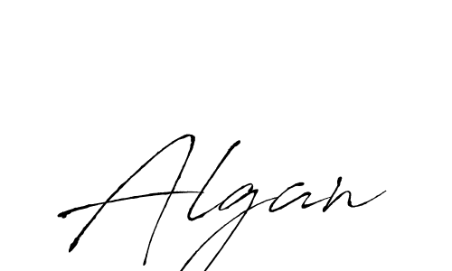 You should practise on your own different ways (Antro_Vectra) to write your name (Algan) in signature. don't let someone else do it for you. Algan signature style 6 images and pictures png