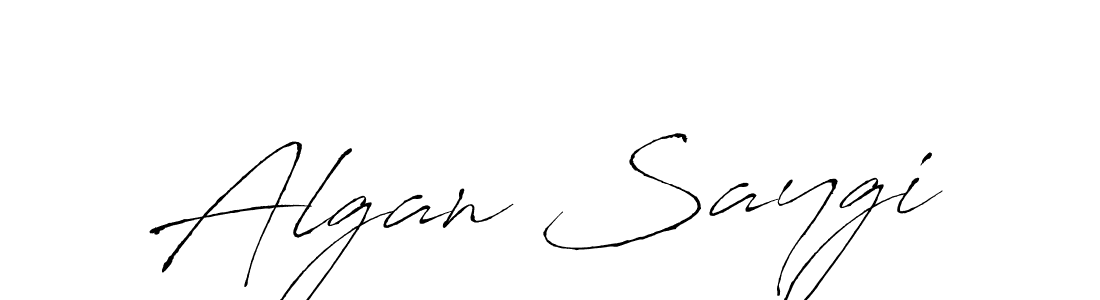 Create a beautiful signature design for name Algan Saygi. With this signature (Antro_Vectra) fonts, you can make a handwritten signature for free. Algan Saygi signature style 6 images and pictures png