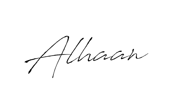 Design your own signature with our free online signature maker. With this signature software, you can create a handwritten (Antro_Vectra) signature for name Alhaan. Alhaan signature style 6 images and pictures png