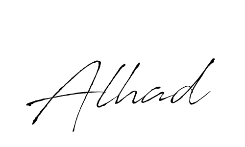 Create a beautiful signature design for name Alhad. With this signature (Antro_Vectra) fonts, you can make a handwritten signature for free. Alhad signature style 6 images and pictures png