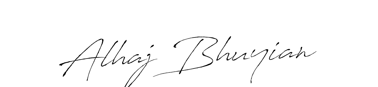 Use a signature maker to create a handwritten signature online. With this signature software, you can design (Antro_Vectra) your own signature for name Alhaj Bhuyian. Alhaj Bhuyian signature style 6 images and pictures png