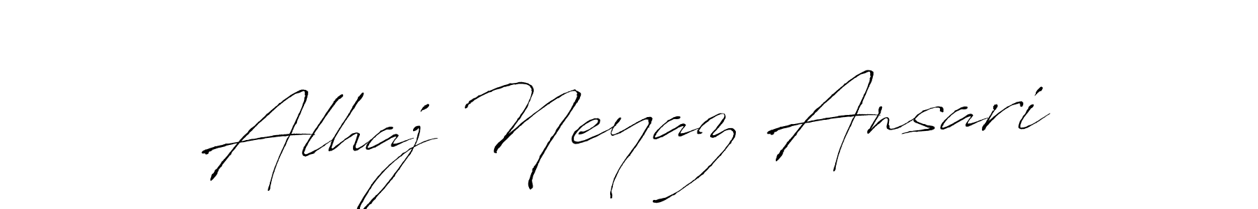 Use a signature maker to create a handwritten signature online. With this signature software, you can design (Antro_Vectra) your own signature for name Alhaj Neyaz Ansari. Alhaj Neyaz Ansari signature style 6 images and pictures png