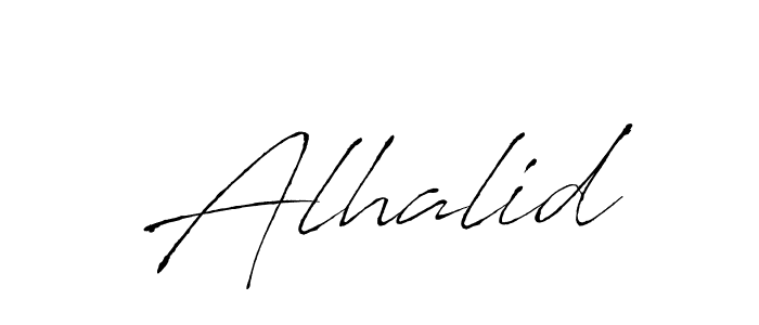 How to make Alhalid signature? Antro_Vectra is a professional autograph style. Create handwritten signature for Alhalid name. Alhalid signature style 6 images and pictures png