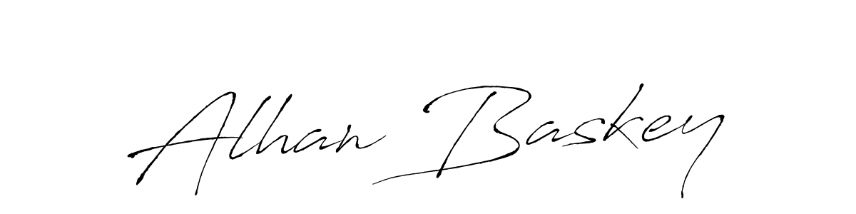 How to make Alhan Baskey signature? Antro_Vectra is a professional autograph style. Create handwritten signature for Alhan Baskey name. Alhan Baskey signature style 6 images and pictures png