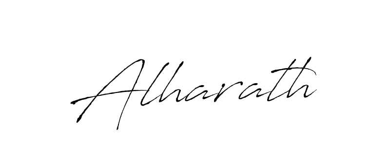 Make a beautiful signature design for name Alharath. With this signature (Antro_Vectra) style, you can create a handwritten signature for free. Alharath signature style 6 images and pictures png